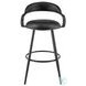 Gardenia Vintage Black Swivel Bar Stool