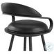 Gardenia Vintage Black Swivel Bar Stool