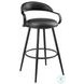 Gardenia Vintage Black Swivel Bar Stool