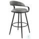 Gardenia Vintage Gray Swivel Bar Stool