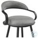 Gardenia Vintage Gray Swivel Bar Stool