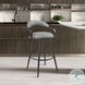 Gardenia Vintage Gray Swivel Bar Stool