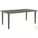 Grenada Gray Aluminum Outdoor Rectangle Dining Table