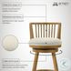 Harper Ivory Swivel Counter Height Stool