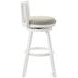 Harper Fog Fabric Swivel Bar Stool