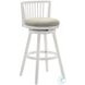 Harper Fog Fabric Swivel Bar Stool