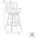 Harper Fog Fabric Swivel Bar Stool