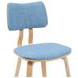 Jaguar Oak and Light Blue Upholstered Dining Chair