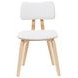 Jaguar Oak and White Upholstered Dining Chair