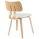 Jaguar Oak and White Upholstered Dining Chair