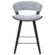 Jagger Gravel Gray Upholstered Counter Height Stool