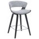 Jagger Gravel Gray Upholstered Counter Height Stool