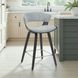 Jagger Gravel Gray Upholstered Counter Height Stool