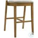 Landyn Beige Bar Stool with Amber Glow Frame