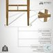 Landyn Beige Bar Stool with Amber Glow Frame