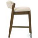Landyn Ecru Counter Height Stool with Sepia Brown Frame