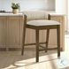 Landyn Ecru Counter Height Stool with Sepia Brown Frame
