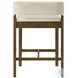 Landyn Ecru Bar Stool with Sepia Brown Frame