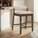 Landyn Ecru Bar Stool with Sepia Brown Frame
