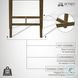 Landyn Ecru Bar Stool with Sepia Brown Frame