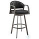Marcie Vintage Black Swivel Counter Height Stool