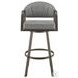 Marcie Vintage Gray Swivel Counter Height Stool