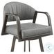 Marcie Vintage Gray Swivel Counter Height Stool