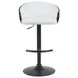 Montego Snow White Upholstered Swivel Bar Stool
