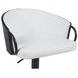 Montego Snow White Upholstered Swivel Bar Stool