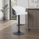 Montego Snow White Upholstered Swivel Bar Stool