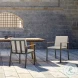 Nofi Taupe Outdoor Patio Dining Chair Set Of 2