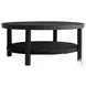 Cayman Black Aluminum Outdoor Round Coffee Table