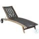 Odette Light Eucalyptus and Charcoal Rope 72" Outdoor Chaise Lounge Chair