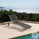 Odette Light Eucalyptus and Charcoal Rope 72" Outdoor Chaise Lounge Chair