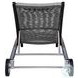 Odette Dark Eucalyptus and Gray Rope 72" Outdoor Chaise Lounge Chair