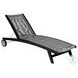 Odette Dark Eucalyptus and Gray Rope 72" Outdoor Chaise Lounge Chair