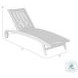 Odette Dark Eucalyptus and Gray Rope 72" Outdoor Chaise Lounge Chair
