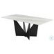 Olivia Dim Gray Silver 79" Rectangular Dining Table