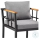 Orlando Gray Outdoor Patio Bar Stool