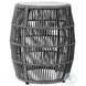 Opus Gray Indoor and Outdoor Garden Stool Round End Table