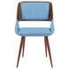 Panda Light Blue Upholstered Dining Chair