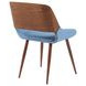 Panda Light Blue Upholstered Dining Chair