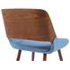 Panda Light Blue Upholstered Dining Chair
