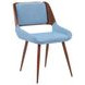 Panda Light Blue Upholstered Dining Chair