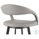 Ramona Gray Swivel Bar Stool