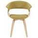 Summer Oak and Green Upholstered Dining Chair
