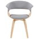 Summer Oak and Gray Upholstered Dining Chair