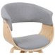 Summer Oak and Gray Upholstered Dining Chair