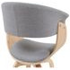 Summer Oak and Gray Upholstered Dining Chair