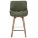 Tyler White Wash and Vintage Green Upholstered Swivel Counter Height Stool